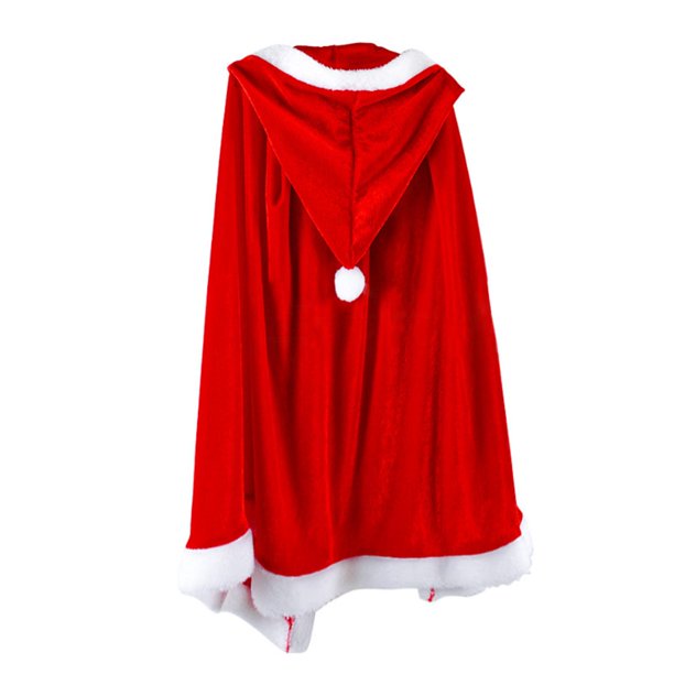 Capa de Santa Claus para mujer, disfraz de Navidad y Halloween, capa roja y  rosa para fiesta de invi BANYUO