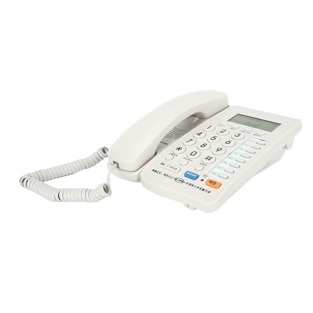 KXT504 Teléfono fijo portátil para oficina, negocio familiar, función  Flash, ABS, negro