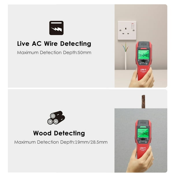 Escáner de pared UNI-T (madera, objetos metálicos y cables)