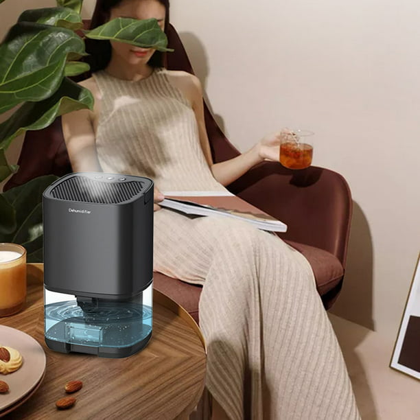 Deshumidificador de aire de 1000 ml absorbente de humedad portátil para el  hogar (negro Reino Unido) Hugtrwg Libre de BPA