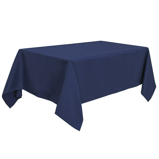 Paquete de 10 manteles blancos rectangulares, mantel de poliéster,  resistente a las arrugas, lavable, para bodas, mesa de comedor, bufé,  fiestas y