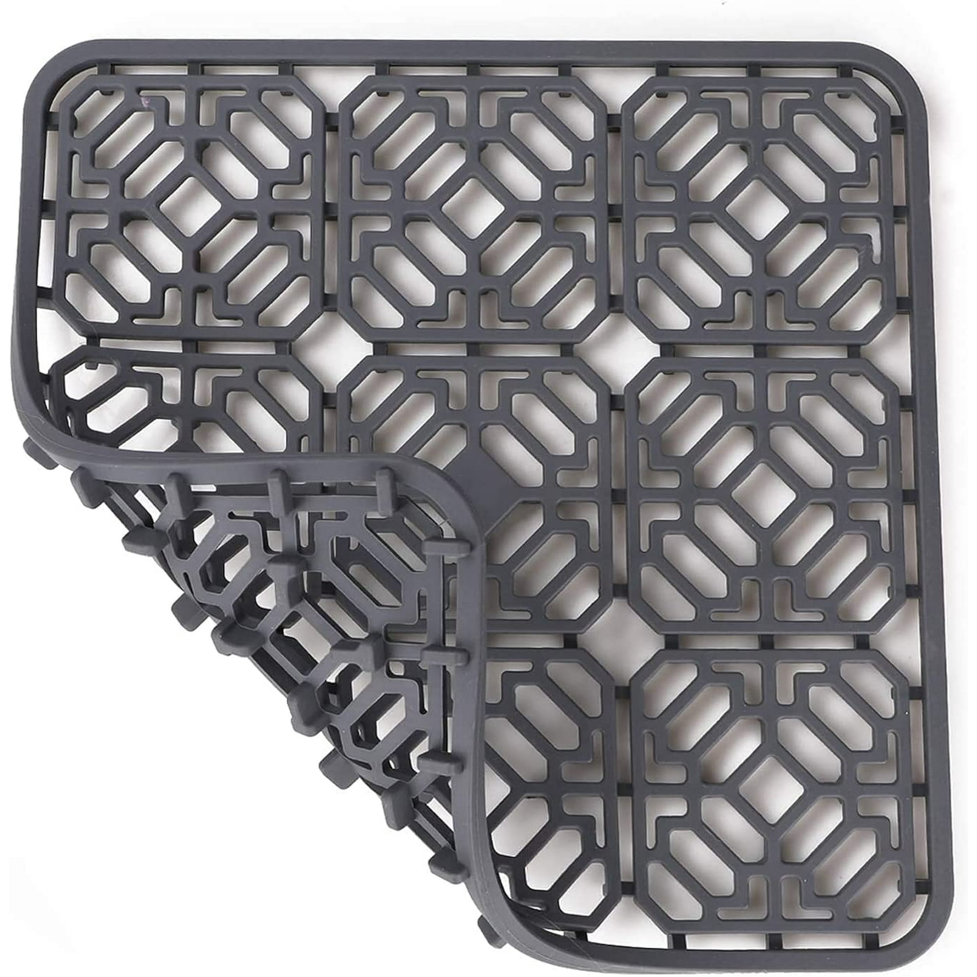 Fregadero de gel de sílice para cocina, alfombrilla para fregadero de cocina,  desagüe central, cerám JAMW Sencillez