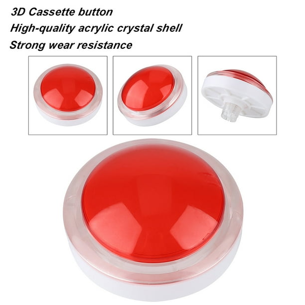 Interruptor de botón pulsador 100 mm Lámpara de Dos Colores Interruptor de  botón Redondo Grande para Videojuego Arcade(Rojo) botón pulsador  interruptor Spptty Como se muestra en la descripción