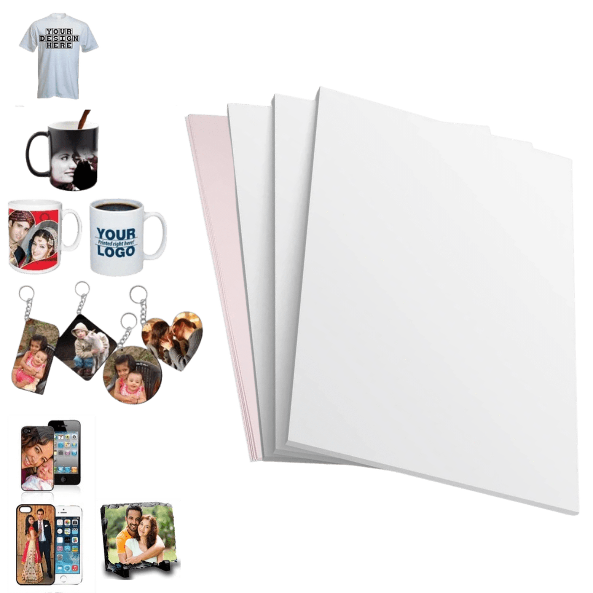 Papel sublimación cursor 100 hojas a4 premium sublimar 110g secado rápido blanco