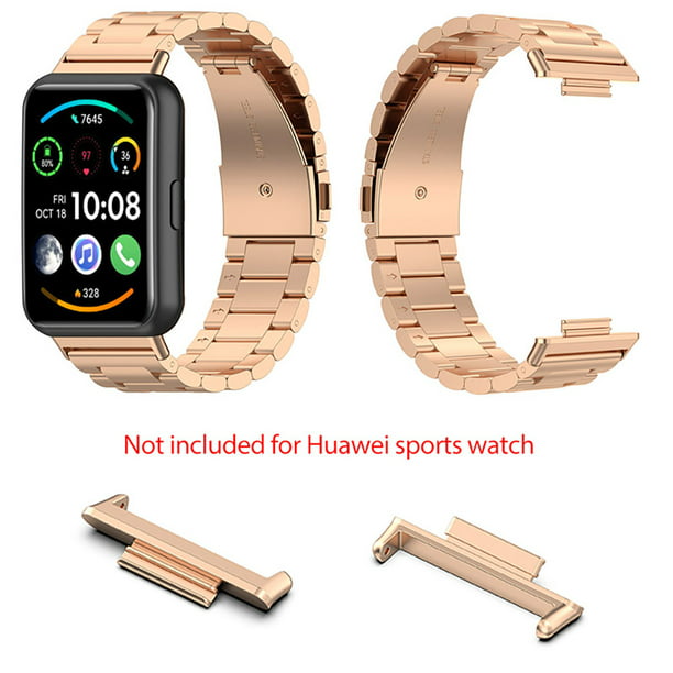 2 conectores de correa de reloj de 24 mm para Huawei Watch Fit 2 Active  (oro rosa) WDOplteas Para estrenar