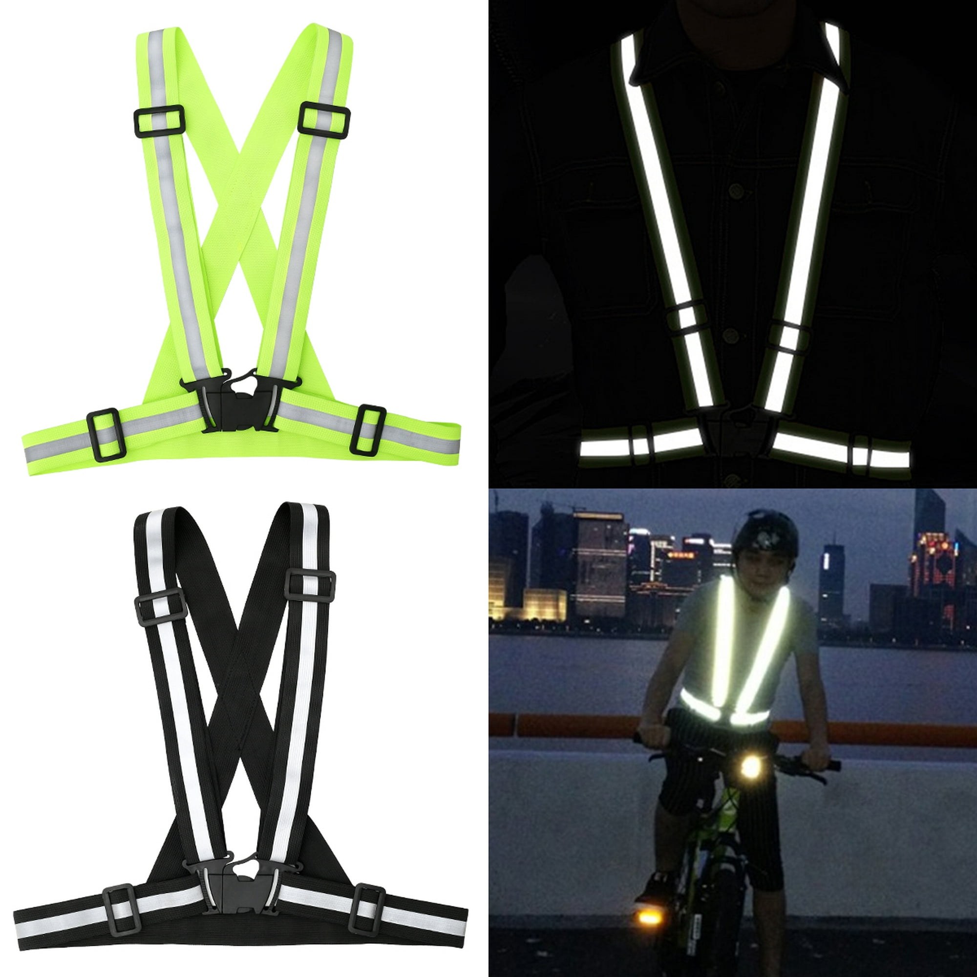  Chaleco reflectante de ciclismo para hombre con bolsillo con  cremallera, chaleco de seguridad reflectante sin mangas de alta visibilidad  para correr/bicicleta : Ropa, Zapatos y Joyería