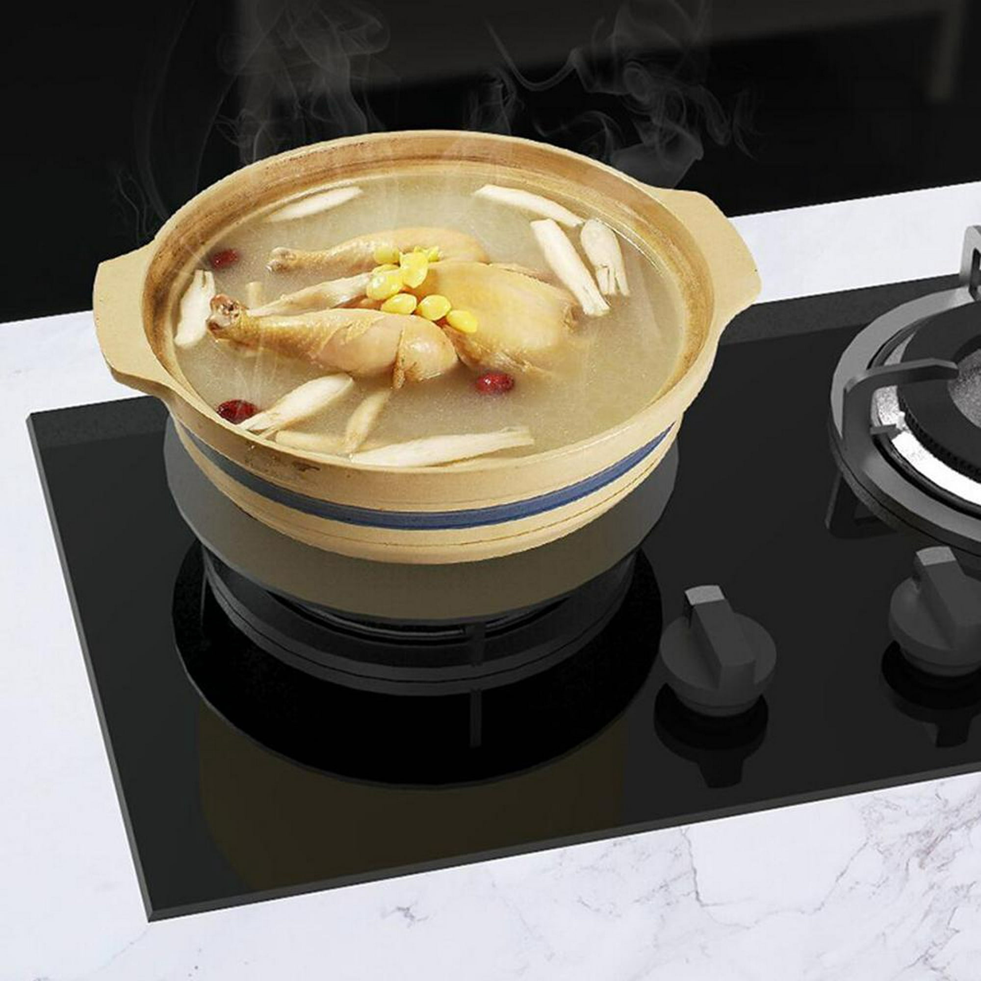 Adaptador de cocina de inducción de acero inoxidable de 2 piezas para  cafetera S para doméstico Soledad placa difusora de calor