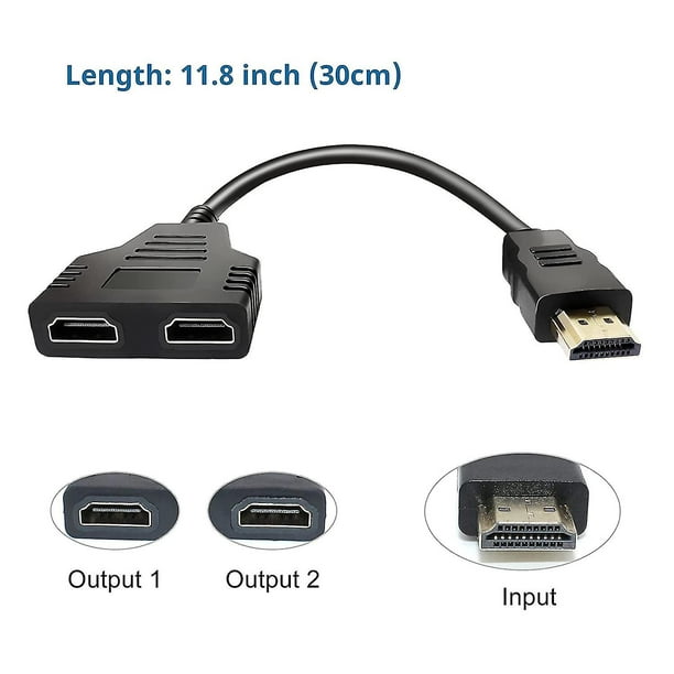  Divisor HDMI 1 en 2 salidas, divisor HDMI 4K para