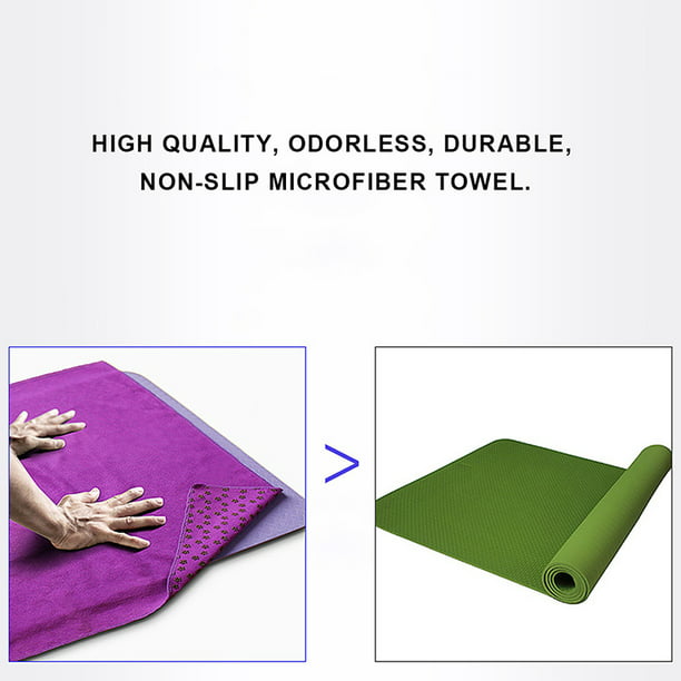 Toalla De Yoga Mat Towel De Microfibra Pilates 183 X 61 Cm