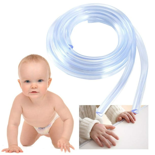 Protección de bordes, con 1 rollo de cinta adhesiva de doble cara,  protección de bordes transparente protección de esquinas para la protección  de los bebés, extra suave, inodoro, fuerte adherencia