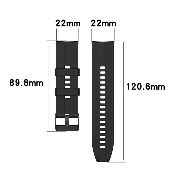 Correa silicona Huawei Watch GT 3 Pro 46mm (gris) 