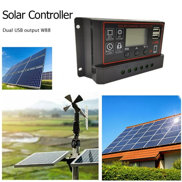 Controlador de Carga Solar 12V/24V 30A W88-C
