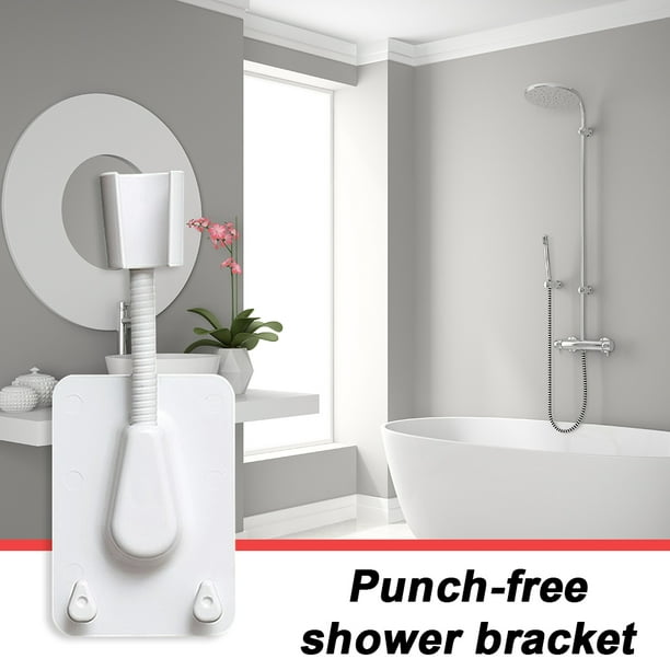 Soporte de teléfono para cabezal de ducha de baño, accesorio de ducha de  mano ajustable, montado
