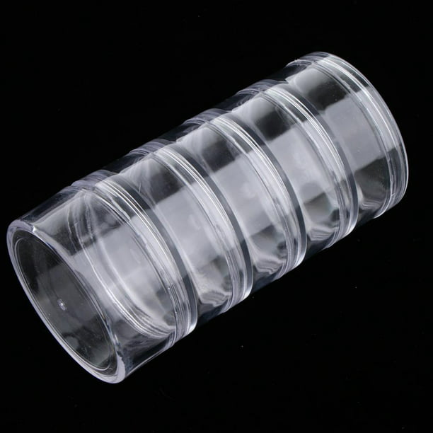 12 recipientes de muestra de plástico transparente vacíos con tapas de 15  gramos de tamaño cosmético jinwen Envases de rosca