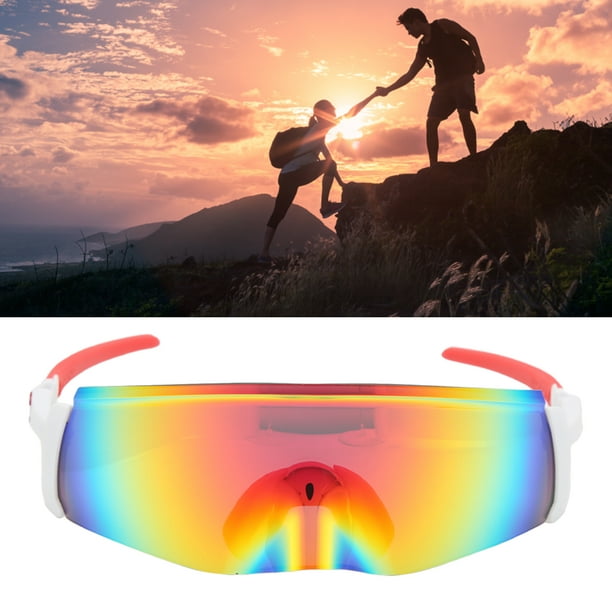 Gafas de sol deportivas gafas de sol para ciclismo al aire libre con lentes  de PC gafas de protección UV resistentes a impactos de peso ligero para