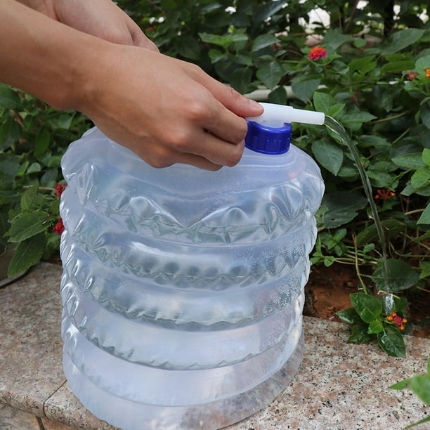 Cubo plegable para camping balde de agua de 10 L flexible con asa