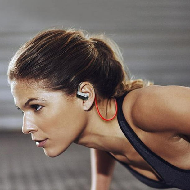 Gimnasio Bluetooth Auriculares Deporte Impermeable a prueba de golpes  inalámbrico a prueba de sudor de auricular gancho de oído auriculares  deportivos para el trabajo en hogar Fanmusic Gimnasio Bluetooth Auriculares  Deporte