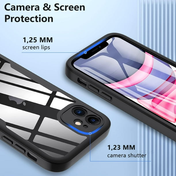 iPhone SE 360 ° cuerpo completo pantalla transparente TPU + protector de  PET