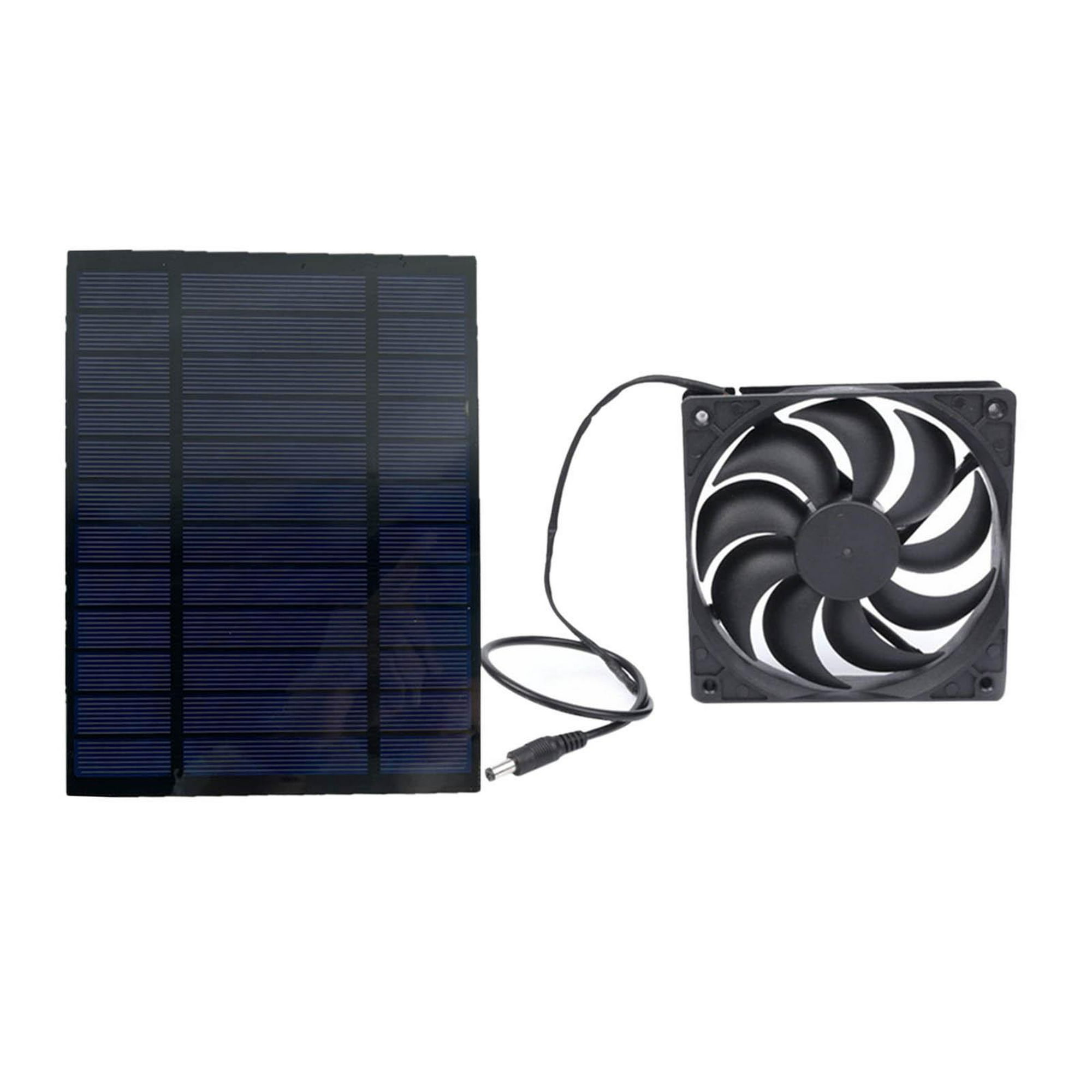 Ventilador solar - Gallinero de viaje con ventilación de enfriamiento con  energía solar de 12 W