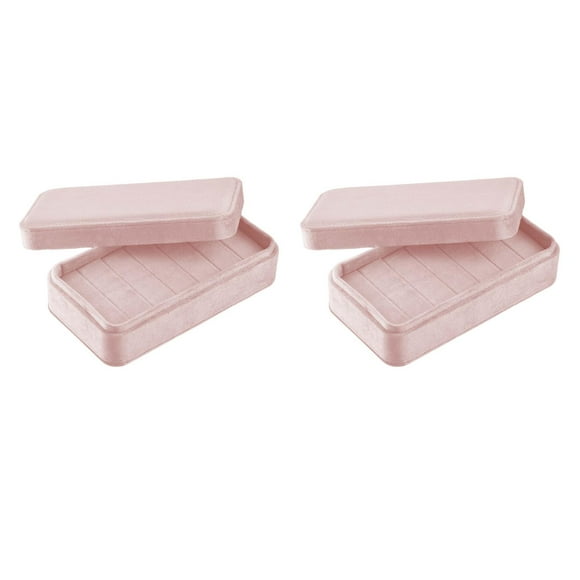 2 pieces rings display holder case container for women girls cabinets drawer macarena bandeja de exhibición de joyas