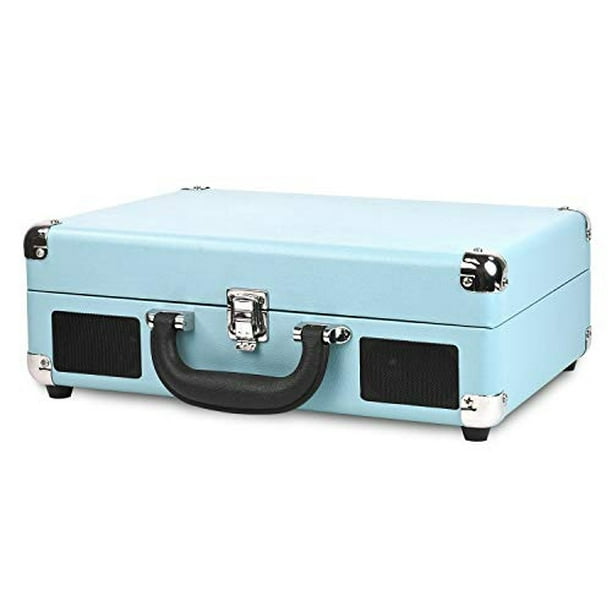Tocadiscos de maleta vintage con Bluetooth con altavoces