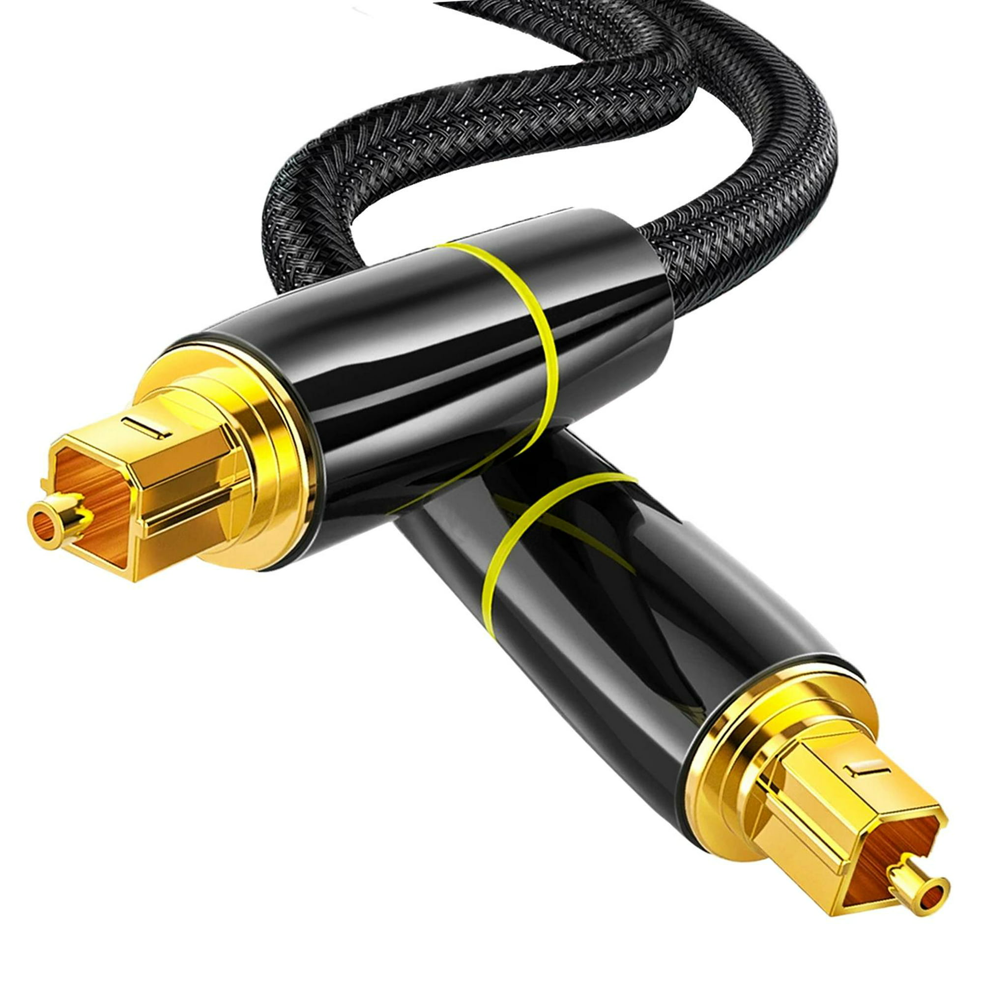 Cable de audio óptico digital Cable óptico para sistema de comunicación de  barra de sonido círculo de hilo 5m Yuyangstore Cable de audio
