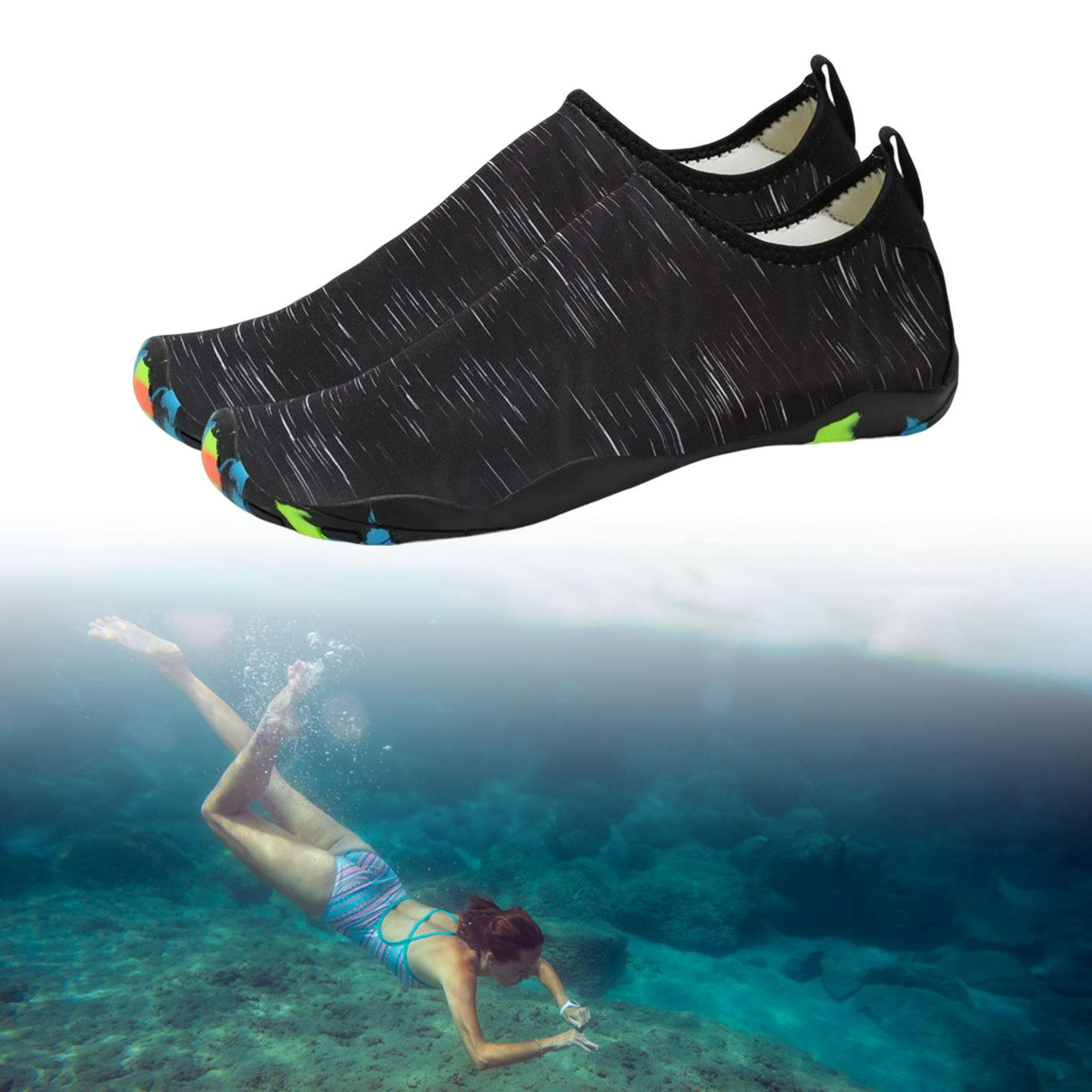 2023 Nuevos mejores zapatos de playa acuáticos para hombre y mujer Trajes  de neopreno antideslizantes para piscina de mar Calcetines acuáticos