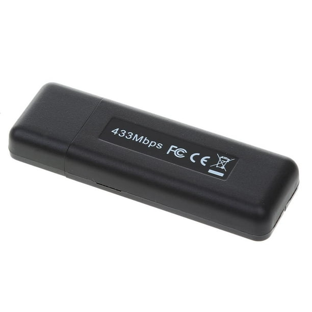 Adaptador USB para PC, Adaptador inalámbrico de 1200Mbps Red inalámbrica de  banda, / 5.8GHz para PC de escritorio, Mini adaptador Yotijar Adaptador de  red