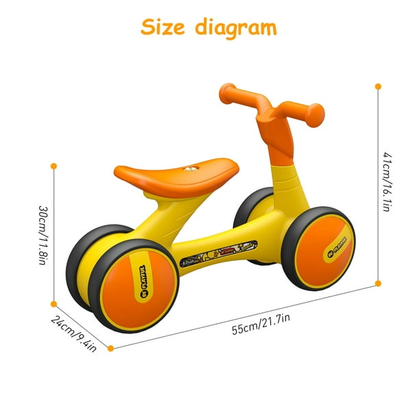 Bicicleta de bebé Equilibrio para niños 2 en 1 Triciclo de juguete para  niños Niño Niña Bebé Scooter con pedal ANGGREK Otros