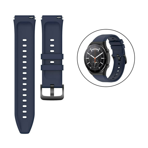 Correa de repuesto de silicona compatible con Xiaomi Watch S1 Active/S1/Mi  Watch/Vivoactive 4/GTR 3 Pro/Gtr 4 Correa deportiva de 0.866 in