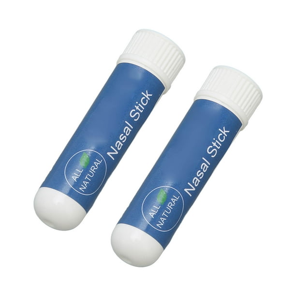 2 uds 1g inhaladores nasales refrescantes alivian la congestión cuerpo  adelgazante inhalador Nasal de hierbas blanco