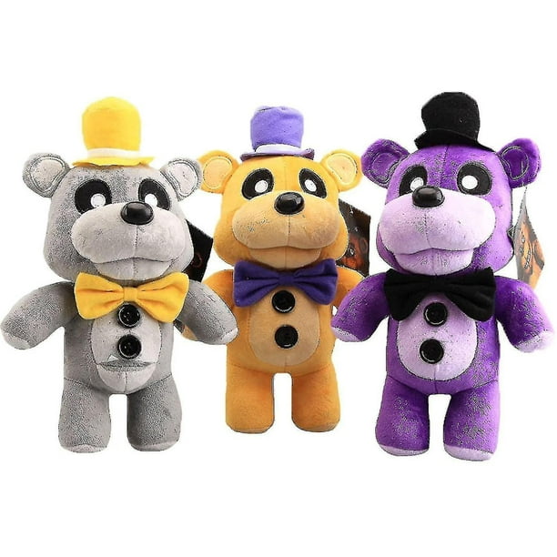 3 piezas Fnaf muñeco de peluche Kawaii de pie Fazbear oso Foxy