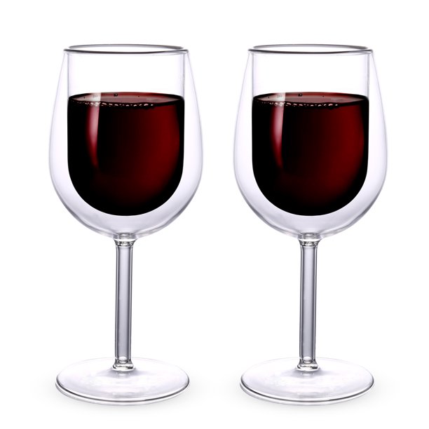 La copa de cristal para vino que facilita la dosis servida