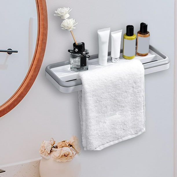Toallero de pared para baño, organización de baño, toallero de
