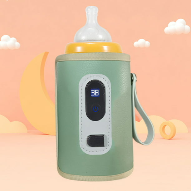 Calentador de biberones para leche materna, calentador de biberones  portátil para viajes, control preciso de tiempo de temperatura, calentador  de