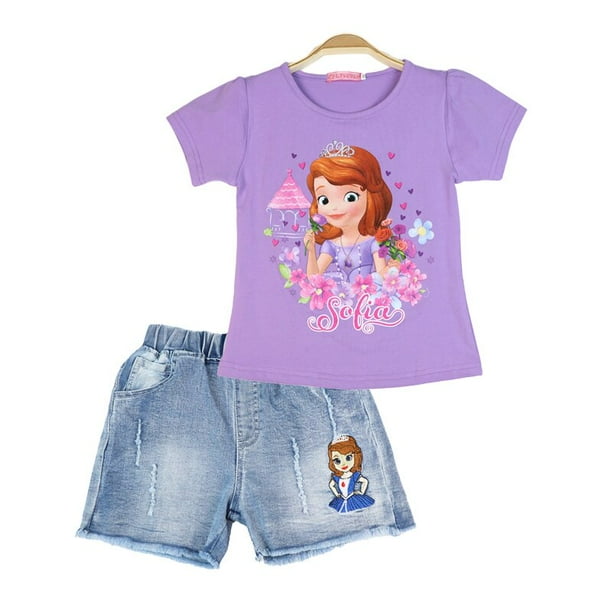 Conjunto de ropa para niñas de 2 a 7 años para niños pequeños de dibujos  animados de vaca plisado vestido + pantalones 2 piezas trajes