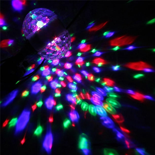 Luces Para Fiesta - Luz DJ Disco Cristal LED Bola Lámpara Profesional  Bailar NEW