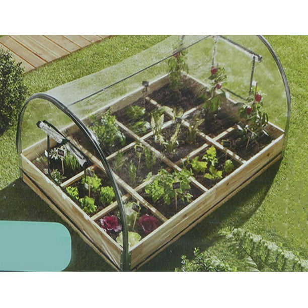 Mini invernadero de jardín, Portátil Refugio de flores de jardín Marco de  acero inoxidable para suculentas, plantas en macetas Impermeable  Preservación del calor prevenir la congelación : : Jardín