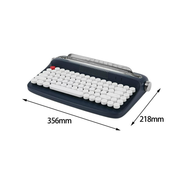 mecánico retro 84 teclas Bluetooth5.0 Máquina de escribir portátil  recargable Salvador Teclado de máquina de escribir