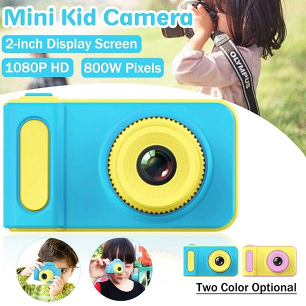Cámara digital para niños pequeños de 3 a 8 años, mini videocámara  recargable a prueba de golpes, regalos con tarjeta de memoria de 32 GB para