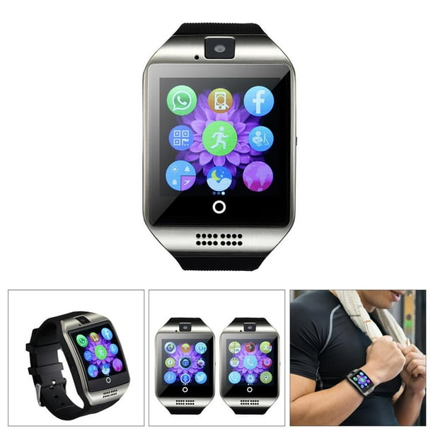 Methold Reloj inteligente con pantalla táctil compatible con Bluetooth,  electrónico con soporte para cámara, tarjeta SIM TF, podómetro, relojes con  Relojes inteligentes