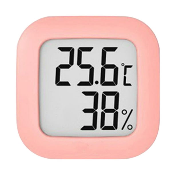 Mini termómetro digital, higrómetro, pantalla LCD, medidor de humedad  electrónico, monitor de temperatura para casa, jardín, armario, coche,  Yotijar termómetro de interior