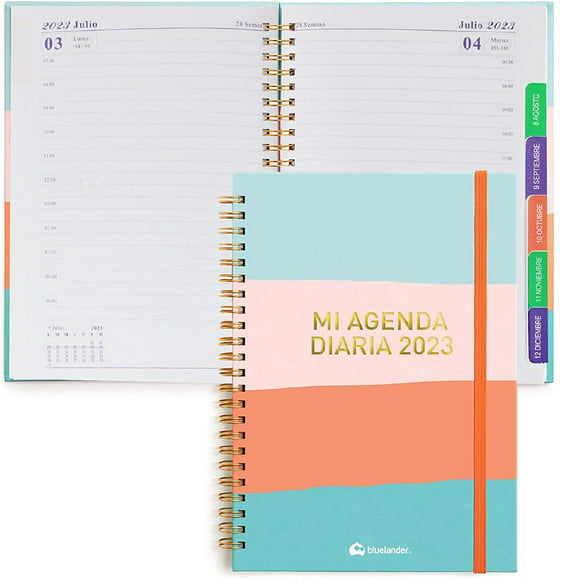 cuaderno planificador anual bluelander agenda 2023