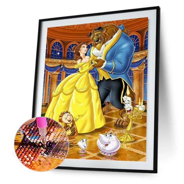 5D Diamond Painting Beauty and The Beast Belle Collage Kit