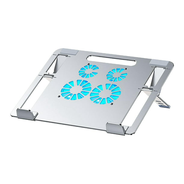 Soporte plegable de refrigeración para laptop con doble ventilador para  portátiles de 10 a 16 pulgadas, soporte ligero para portátil, enfriador