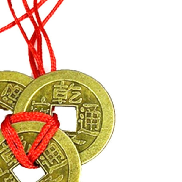 Nuevo Monedas chinas Feng Shui de 3 uds para la riqueza y el éxito