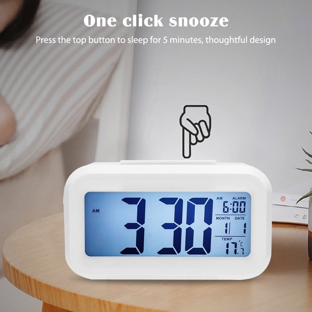 Reloj despertador Digital, dispositivo con pantalla LED de 5