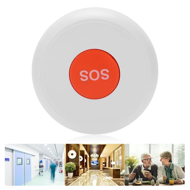 Botón de emergencia larga vida útil ABS 20 x 07 pulgadas Buscapersonas para  cuidadores para hogares hoteles hospitales residencias de ancianos