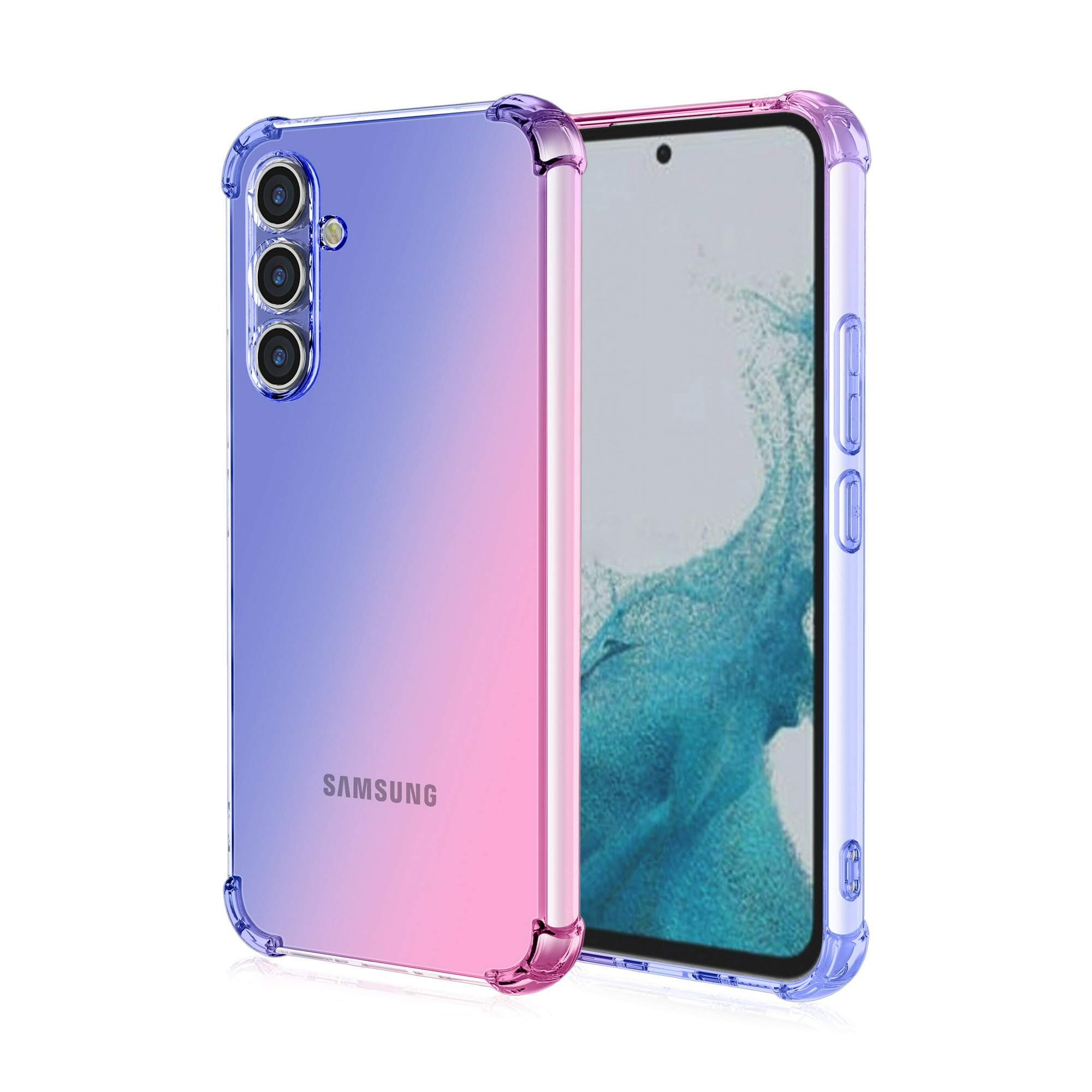 Funda para Samsung A14 5G, Galaxy A14 5G con protector de pantalla HD,  fundas protectoras de grado militar con anillo para Samsung Galaxy A14 5G