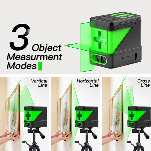 Nivel láser autonivelante de dos líneas Herramienta láser para colgar  cuadros y aplicaciones bricolaje